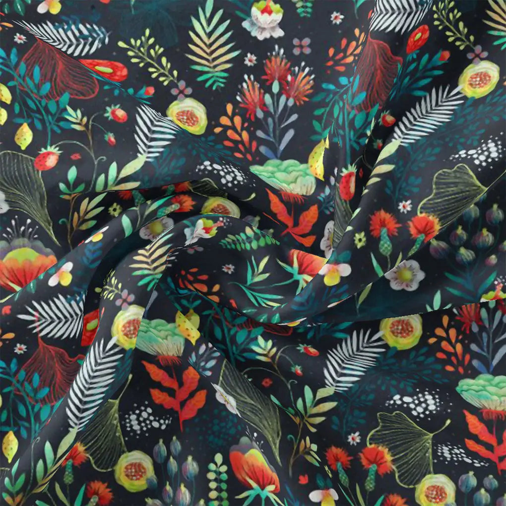 Classy Christmas Japan Satin Printed Fabric – 8.3