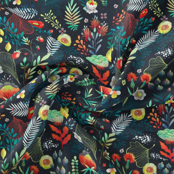 Classy Christmas Japan Satin Printed Fabric – 8.3
