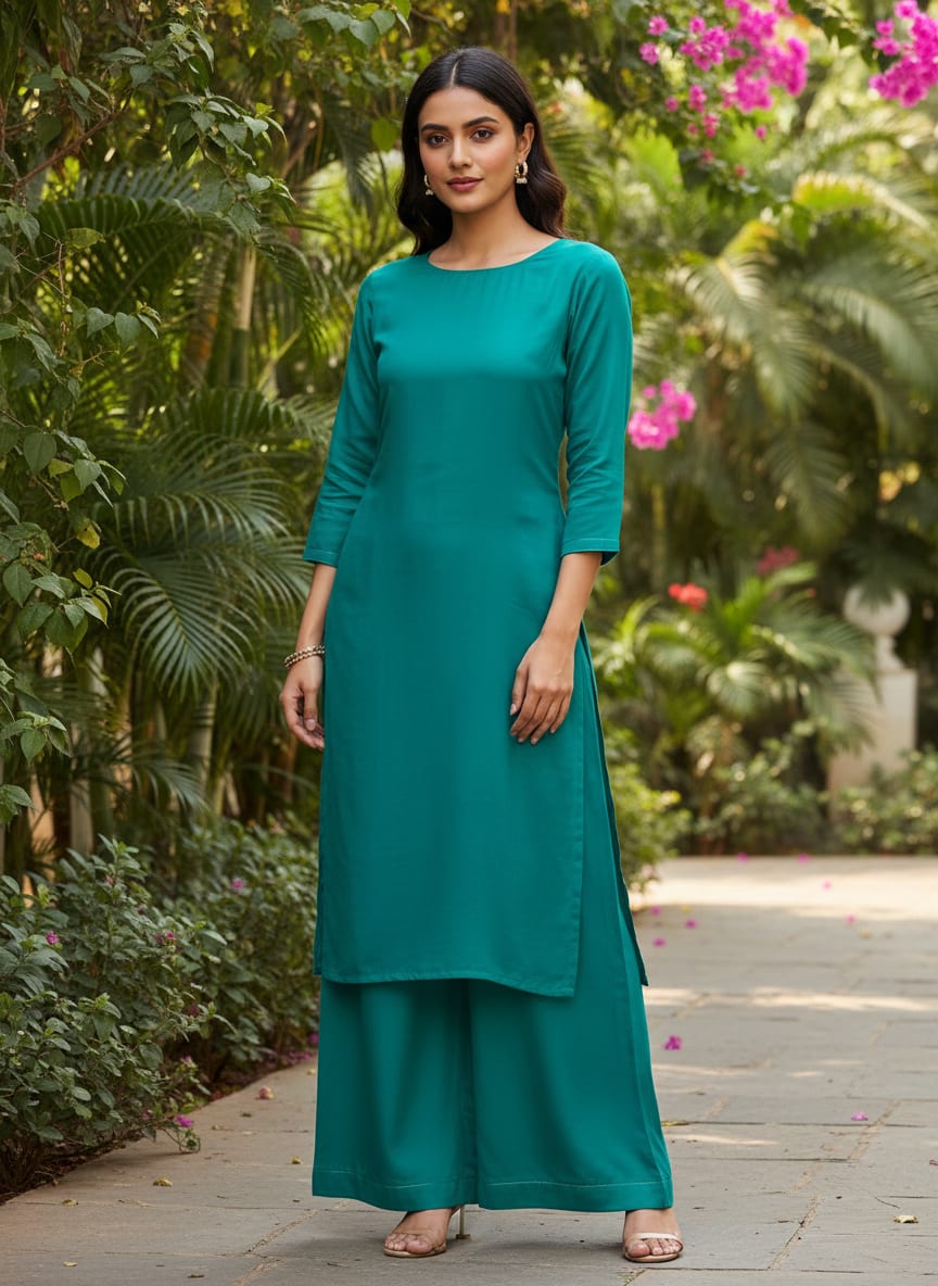 A cascade of liquid color with a subtle texture and an elegant drape.