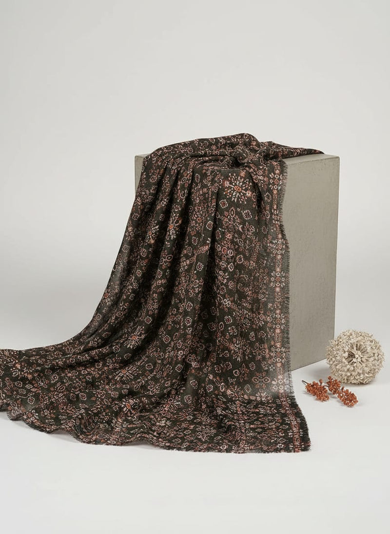 Invigorate Your Wardrobe with Muslin Fabric in Black Ajrakh Patterns