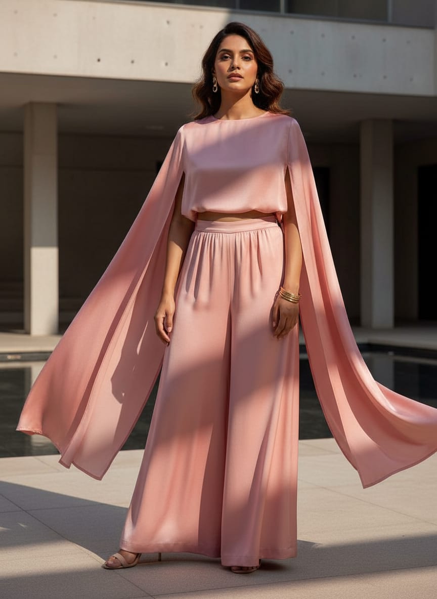 Pink Plain Japan Satin Solid Fabric