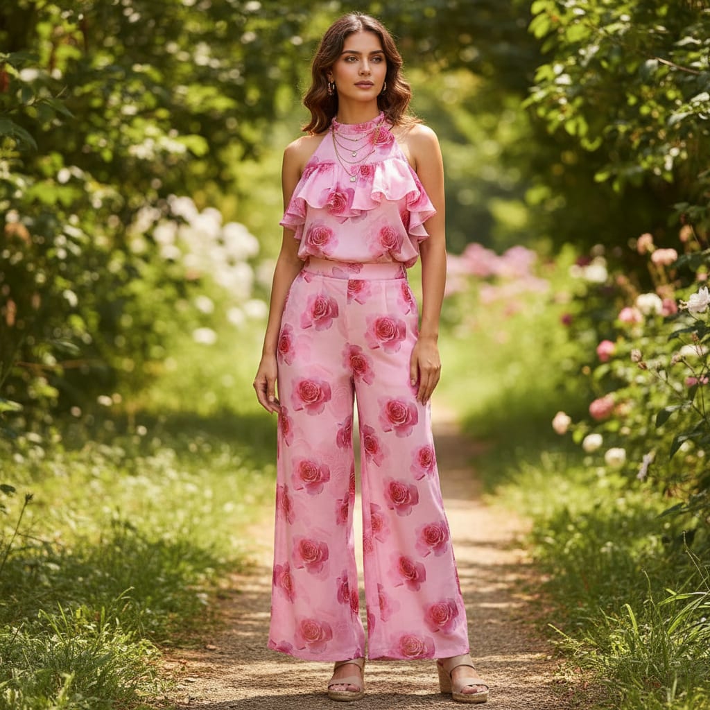 Gorgeous floral printed georgette fabric from FAB VOGUE Studio