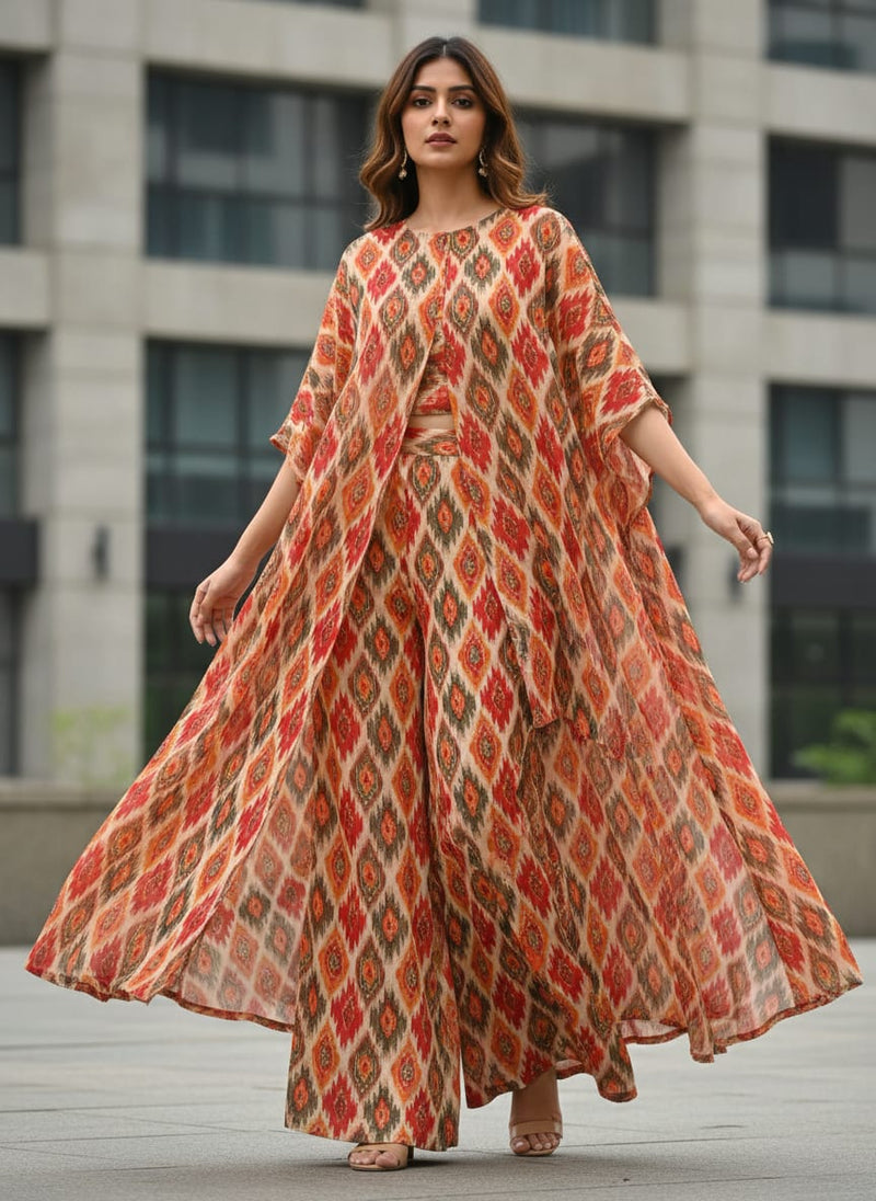 Gorgeous multicolor digital printed fabric for stylish clothing