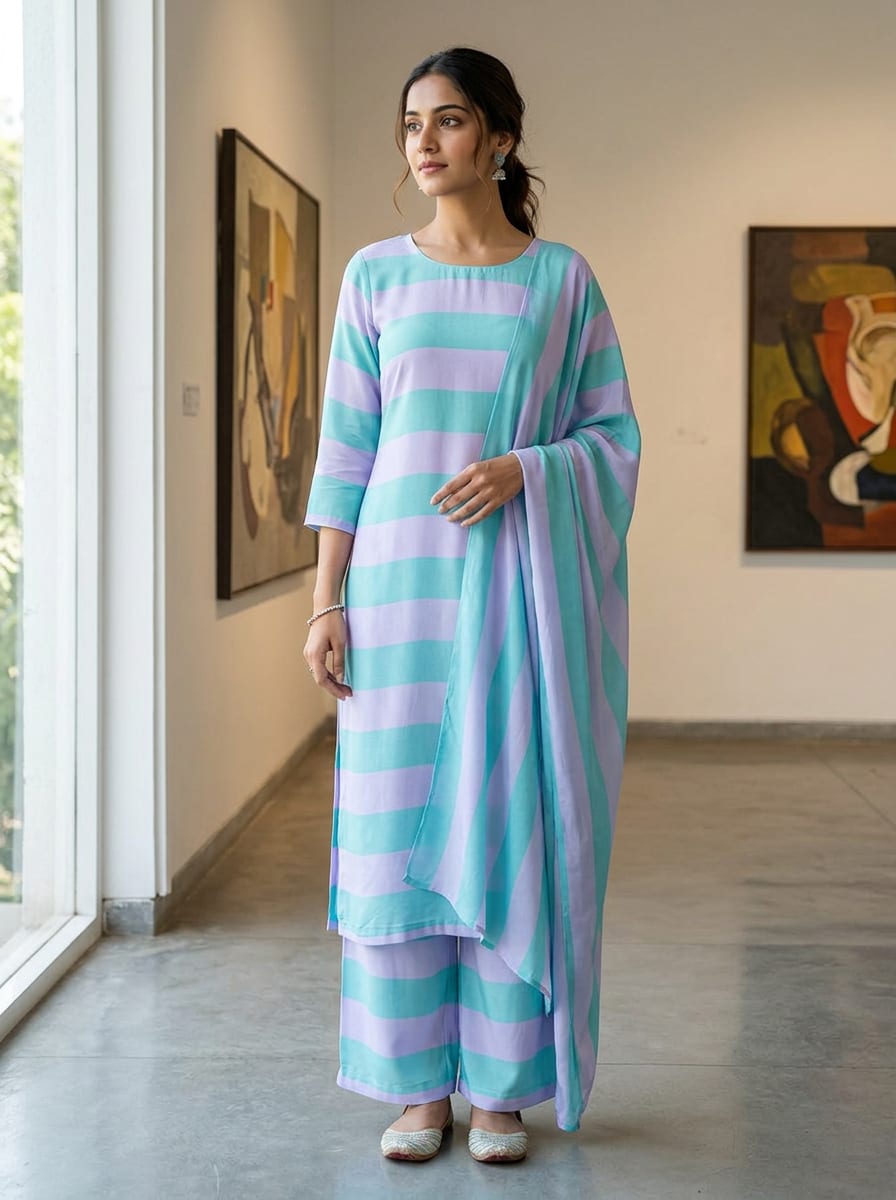 A Duet of Cool, Contemporary Hues