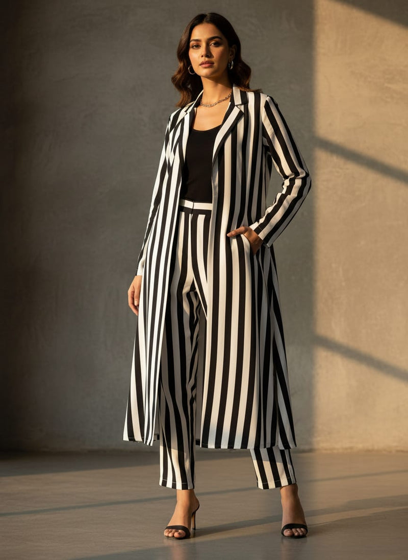 Gorgeous black and white digital printed fabric from FAB VOGUE Studio