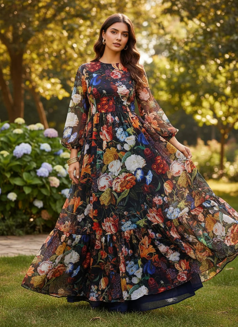 Gorgeous damask digital printed fabric by FAB VOGUE Studio
