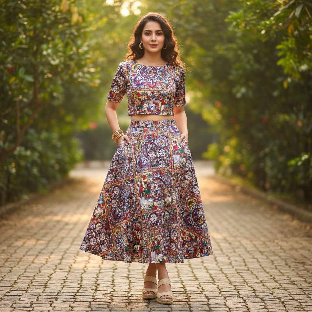 Gorgeous multicolor decorative digital printed fabric