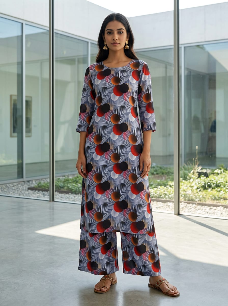 Where Graphic Shapes and Fluid Lines Meet