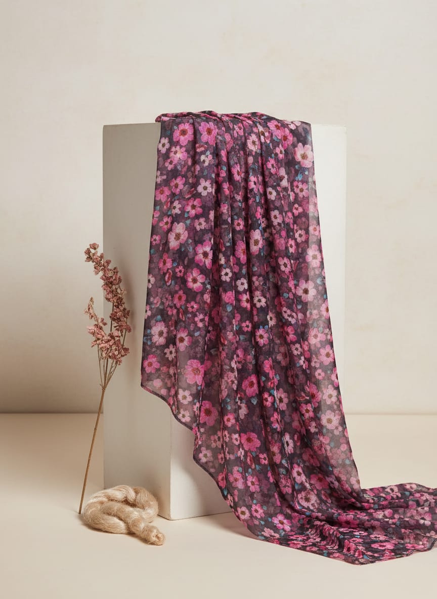Where Vivid Pinks Meet Midnight Hues
