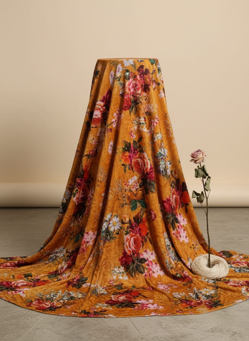 A Garden Painted on Plush Velvet