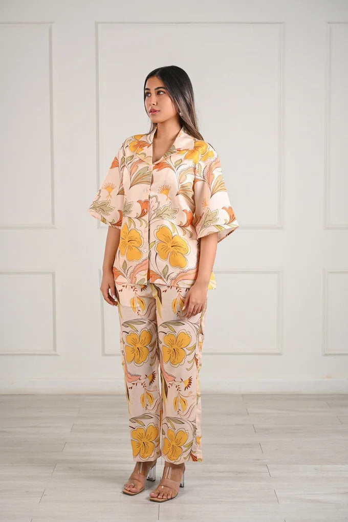 Linen Floral Co-ord Set – 81.1