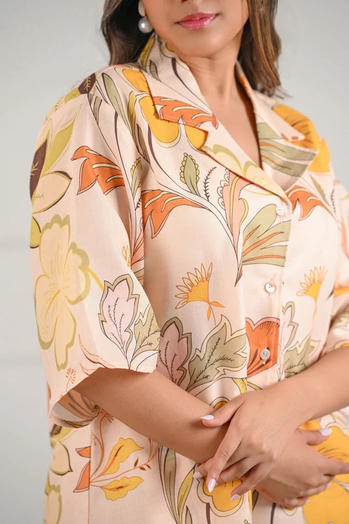 Linen Floral Co-ord Set – 81.3