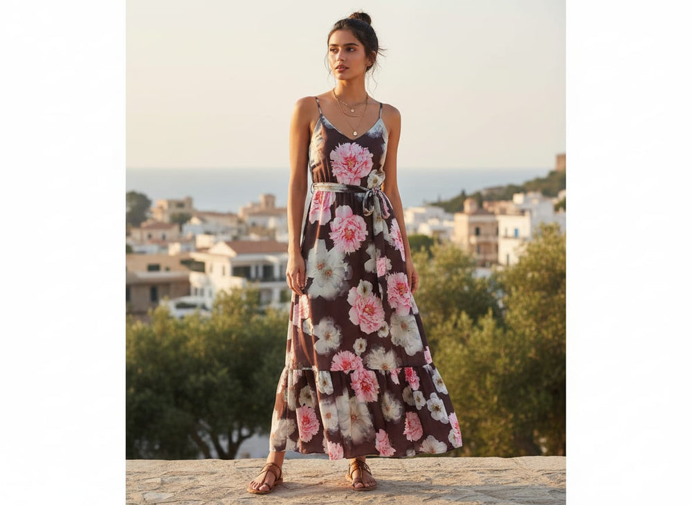 Where Bold Florals Meet a Moody Canvas
