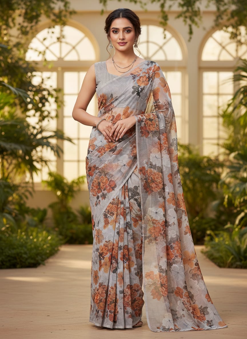 Where Autumnal Hues Meet Ethereal Cloth