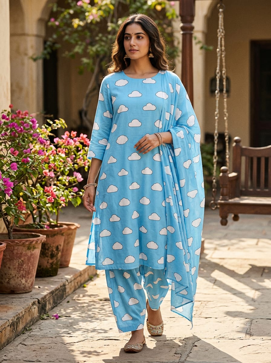 A Print That's Pure Blue Sky