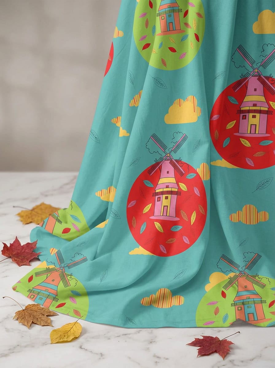 A Playful Scene on Woven Cloth