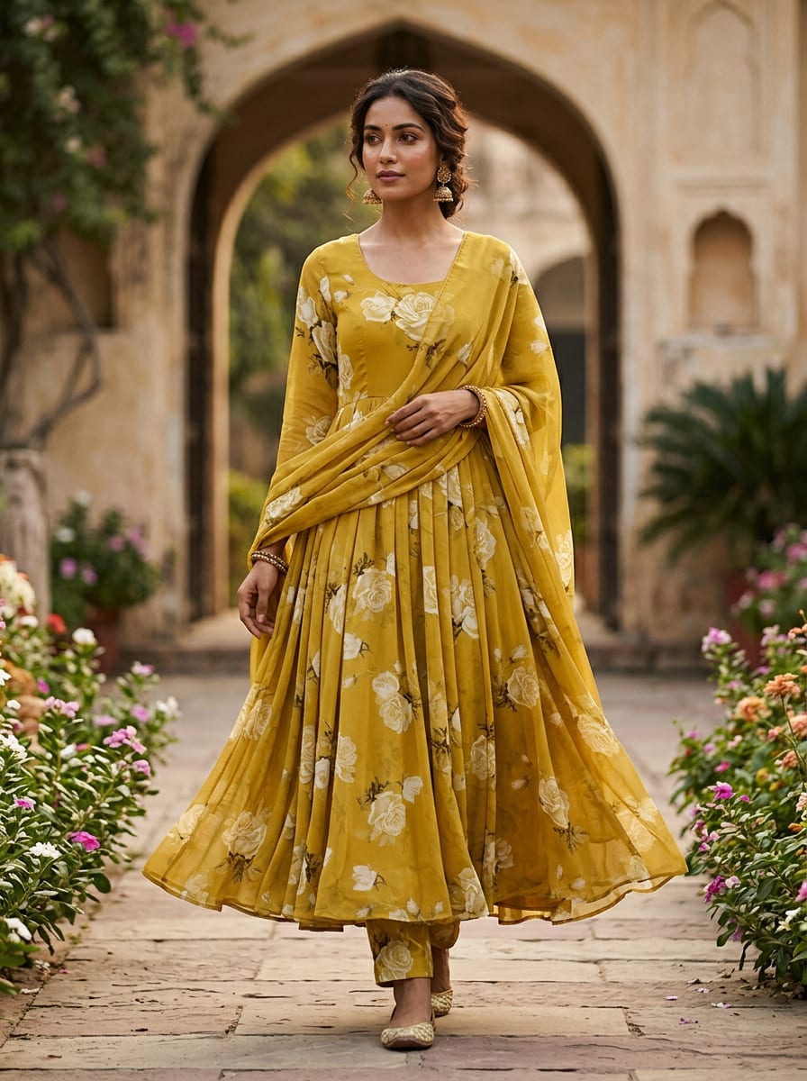A Classic Rose Print, Bathed in Sunshine.