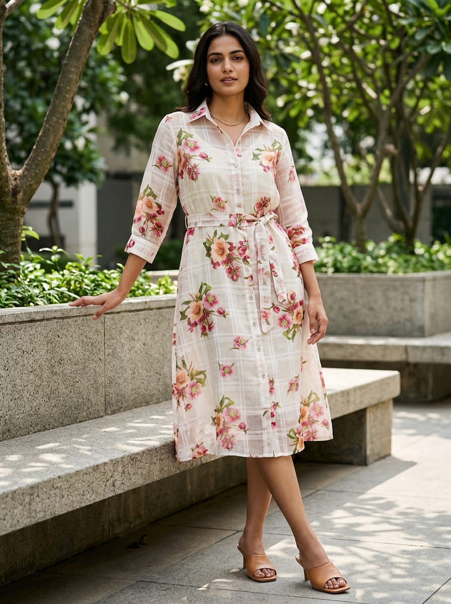 Where Garden Florals Meet Graphic Grids