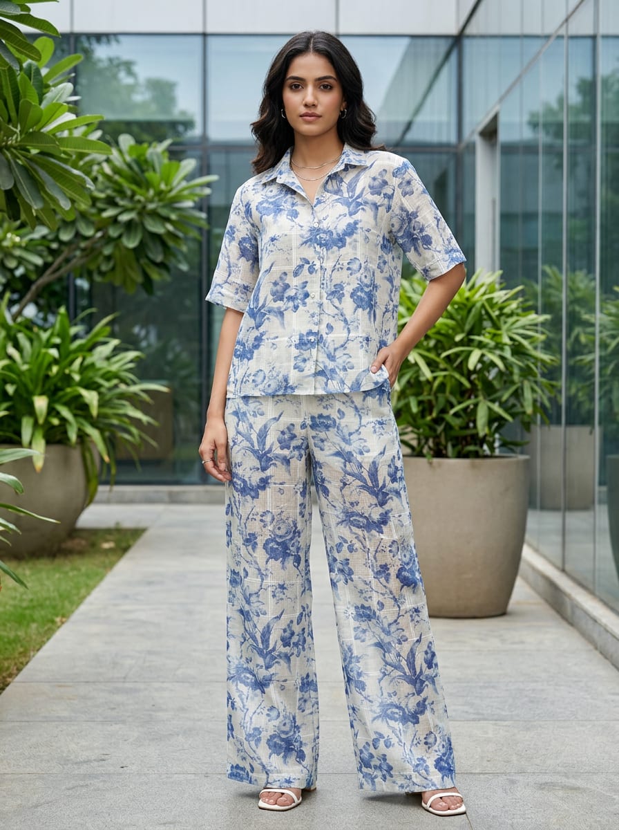 A Classic Print, Reimagined in Blue