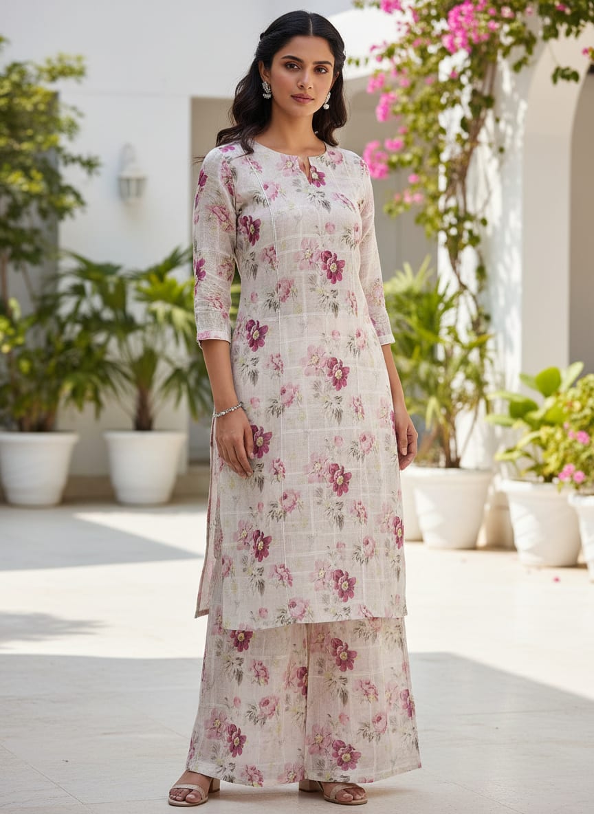 Where Garden Florals Meet Graphic Grids