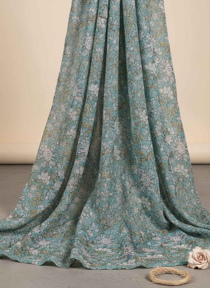 A Timeless Floral with a Hand-Printed Soul
