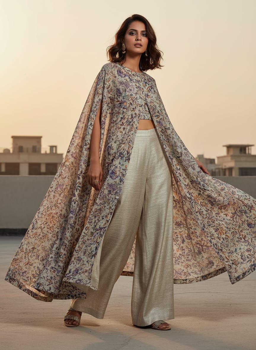 Gorgeous Kalamkari Printed Kota Doria Fabric Material