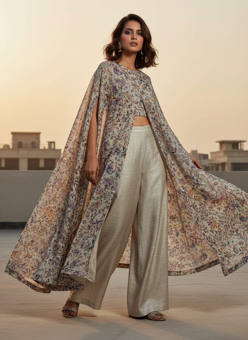 Gorgeous Kalamkari Printed Kota Doria Fabric Material