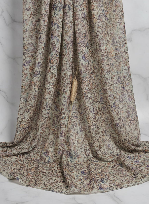 Gorgeous Kalamkari Printed Kota Doria Fabric Material - Fabric Editorial Studio Flatlay Lookbook - KD-0-MA023434-110