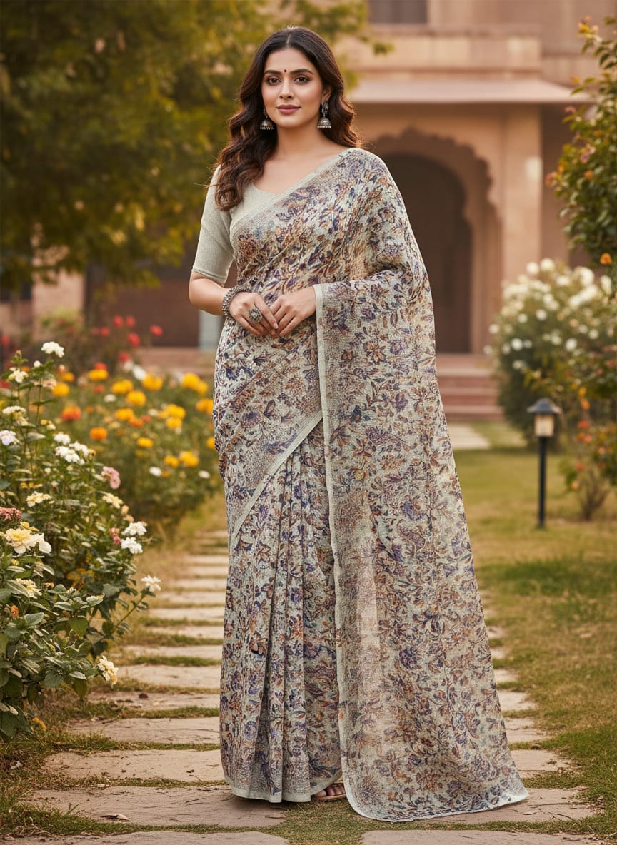 A Vintage Floral, Woven in Light