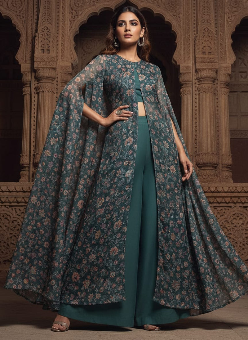 Floral Velly Kota Doria Printed Fabric Material