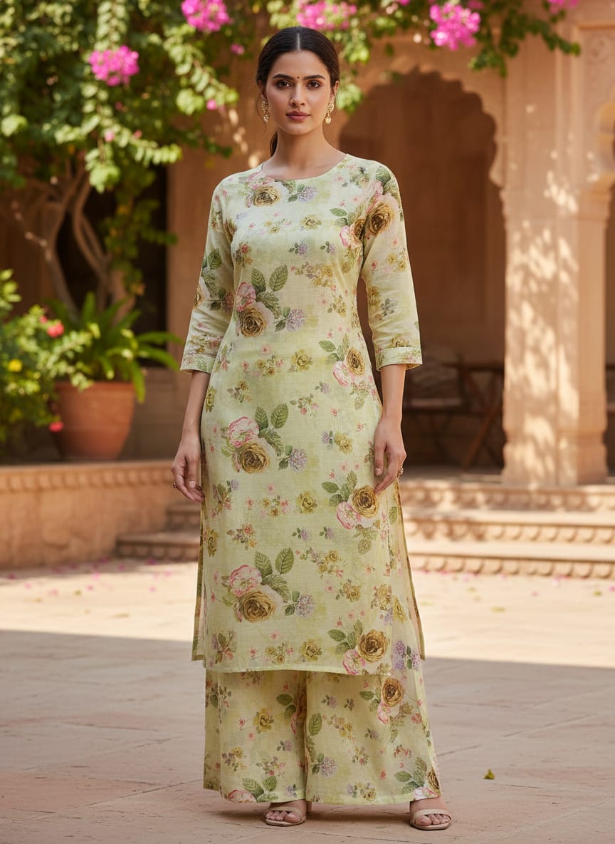 A Print That Whispers of English Gardens