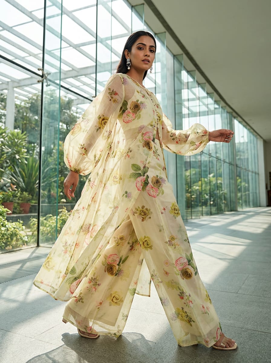 A Print That Whispers of English Gardens