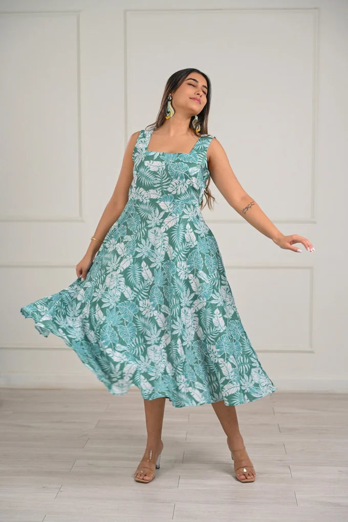 Flowy Floral Midi Dress – 84.2