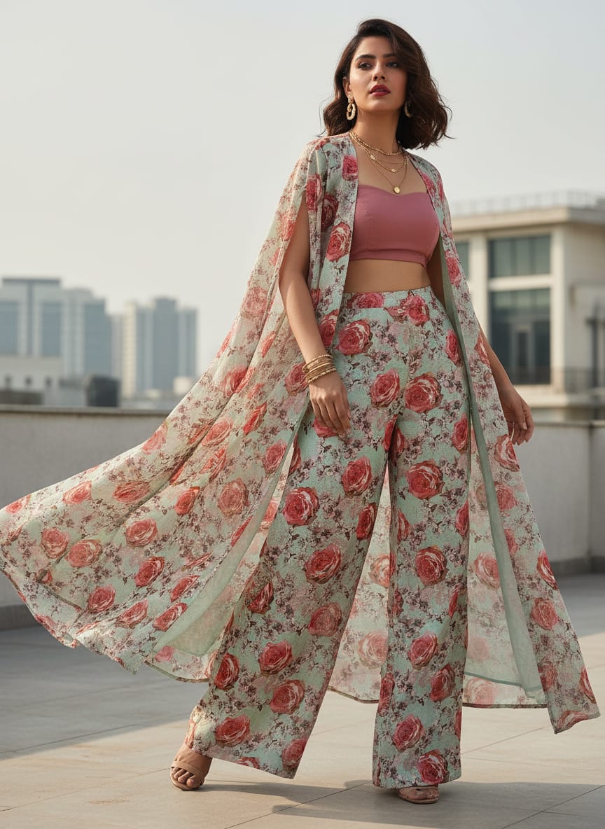 A Classic Rose Garden on Woven Air