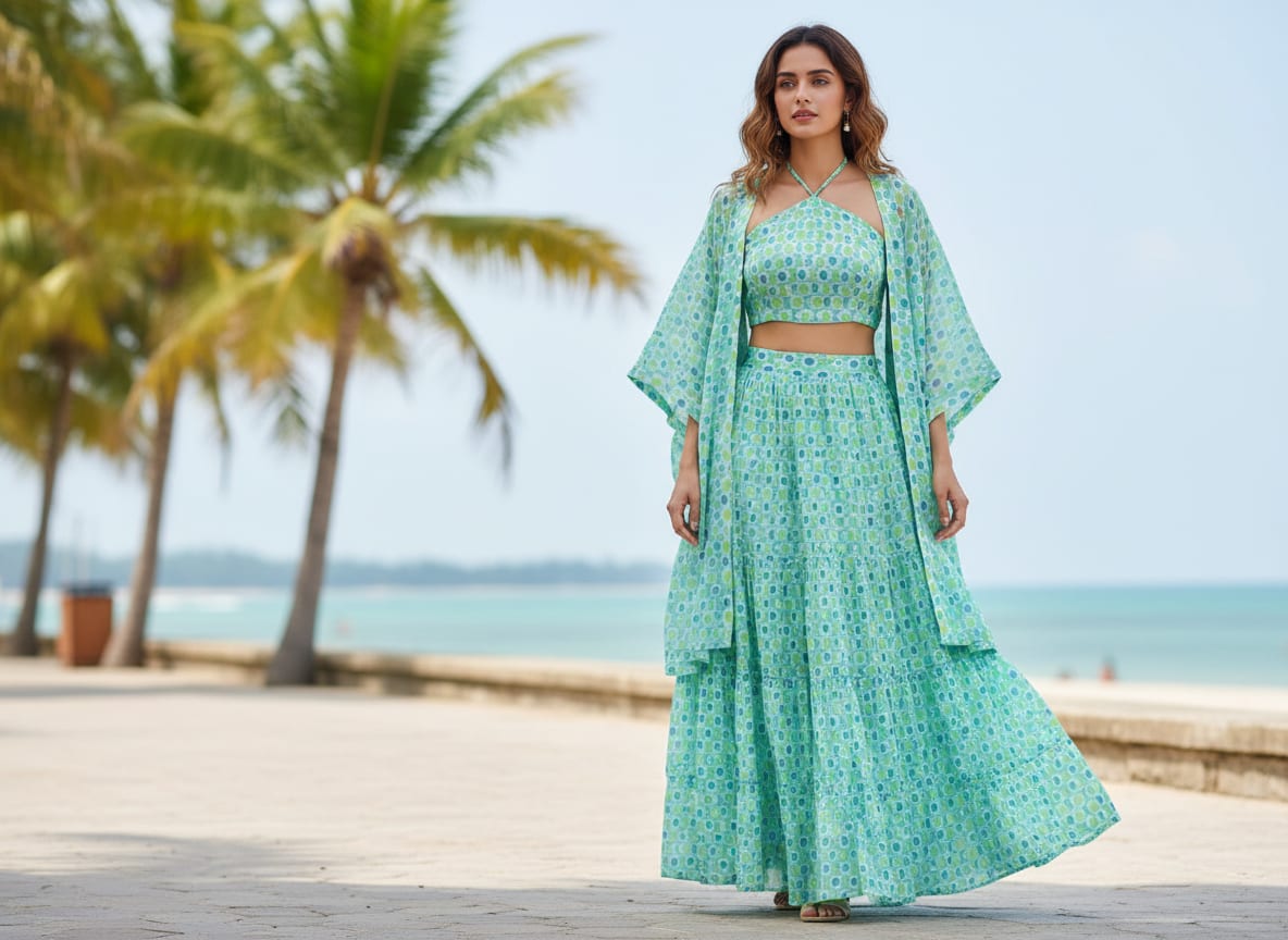 Gorgeous Kota Doria Digital Print Fabric Materials for Making Classy Outfits
