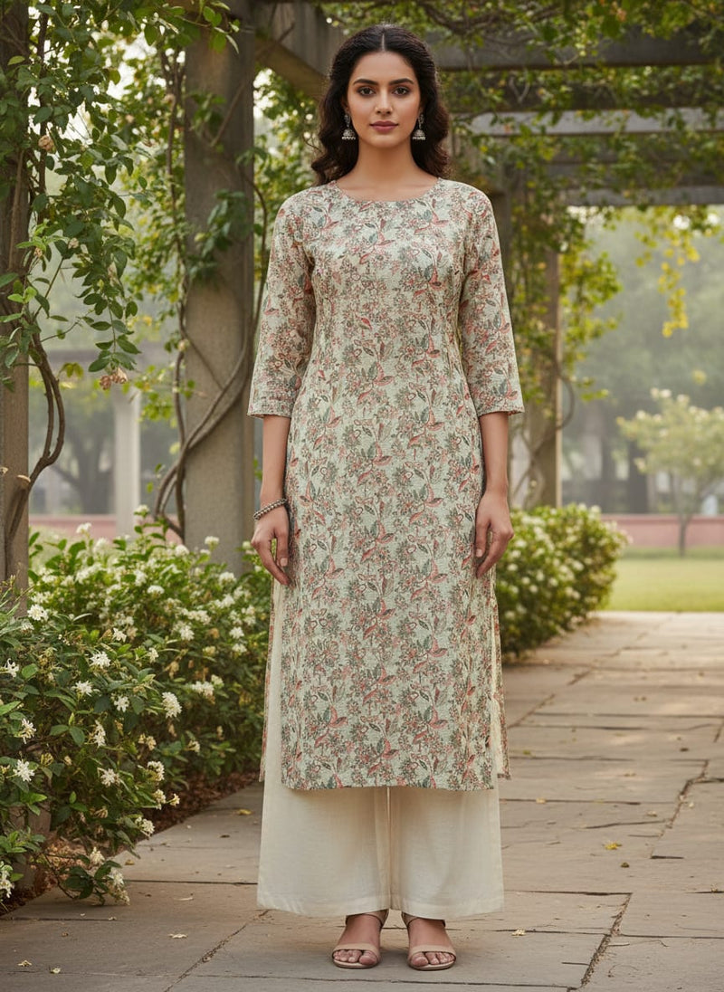 Classy Floral Velly Kota Doria Digital Printed Fabric Material