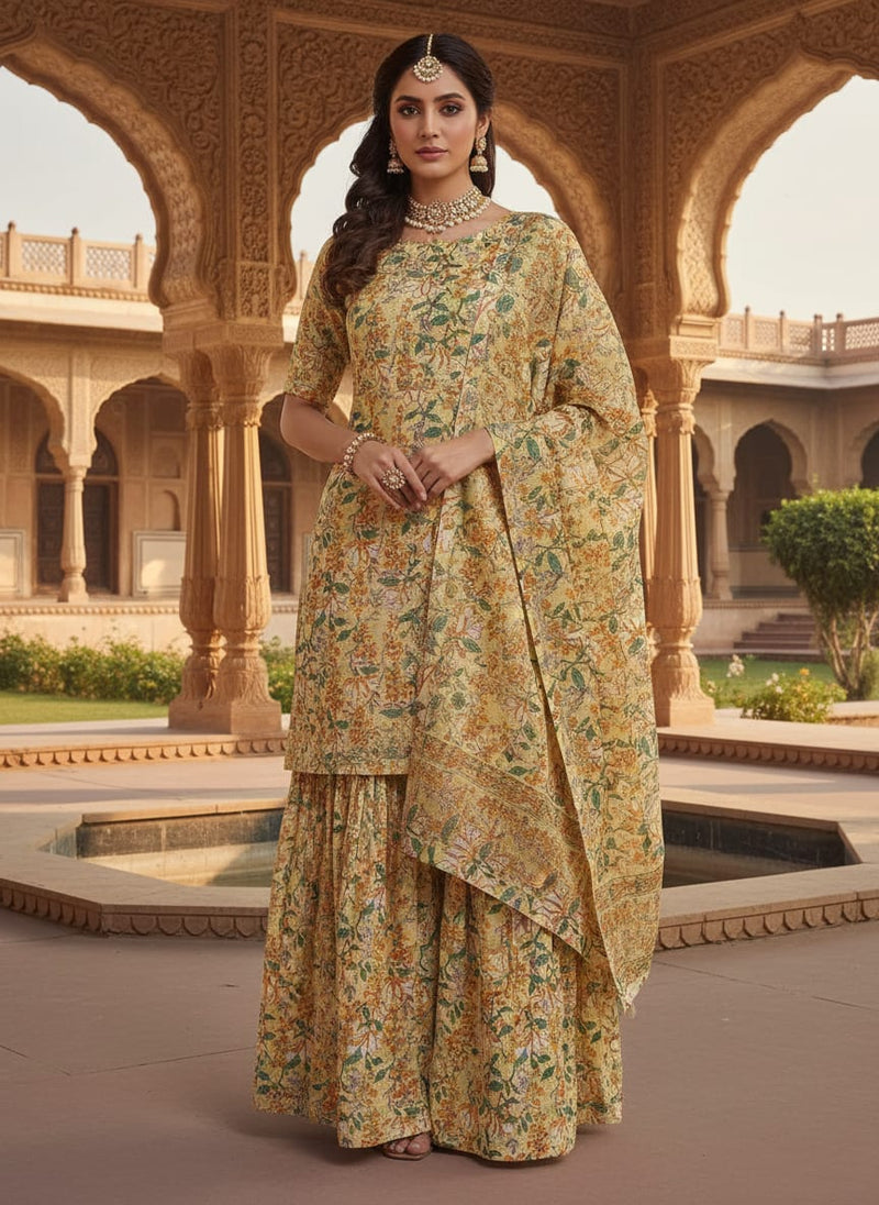 Gorgeous Floral Velly Kota Doria Fabric Material for Enchanting Creations