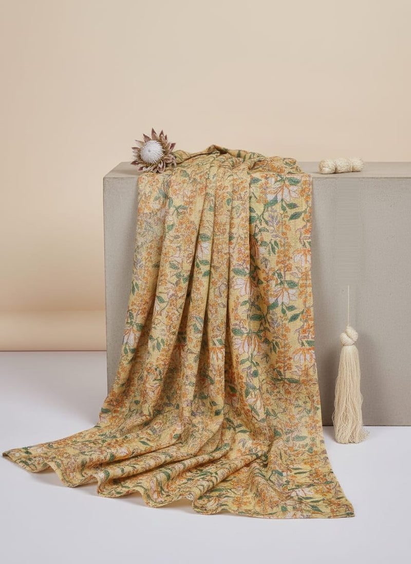Gorgeous Floral Velly Kota Doria Fabric Material for Enchanting Creations