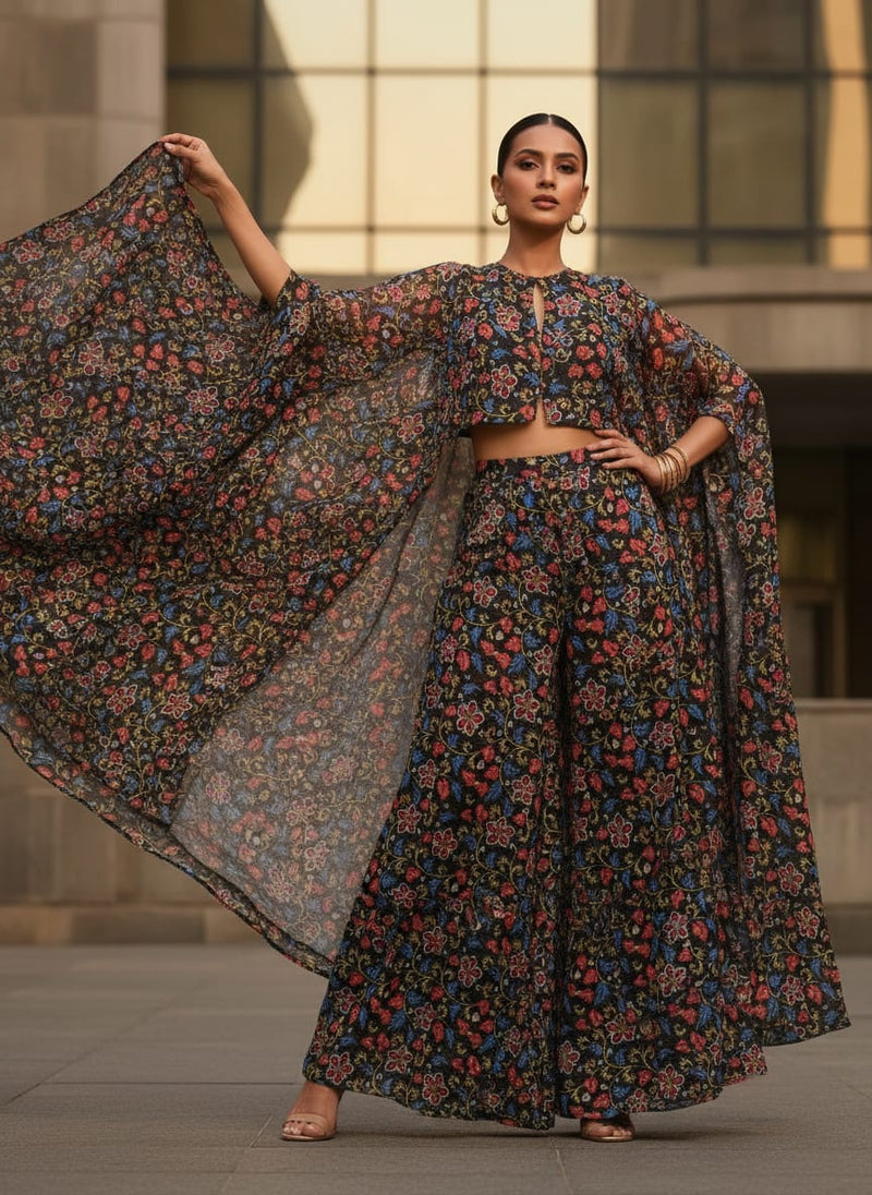 Stunning Floral Velly Kota Doria Fabric Material