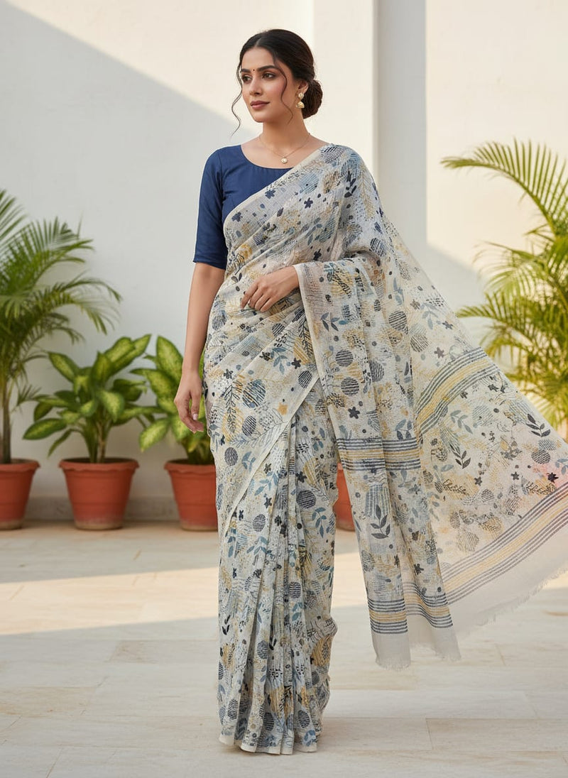Gorgeous Decorative Kota Doria Digital Printed Fabric for Dress Making