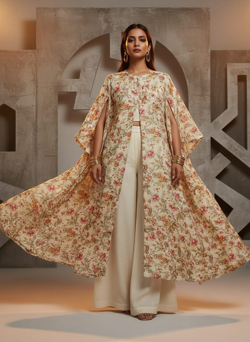 Gorgeous Floral Velly Kota Doria Digital Printed Fabric Material
