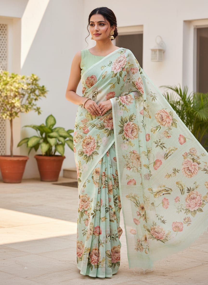 A Print That Whispers of Summer Gardens