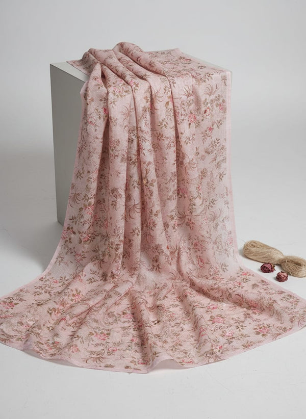 Gorgeous Kota Doria Digital Print Fabric in Green and Pink - Fabric Editorial Studio Flatlay Lookbook - KD-0-MA024934-110