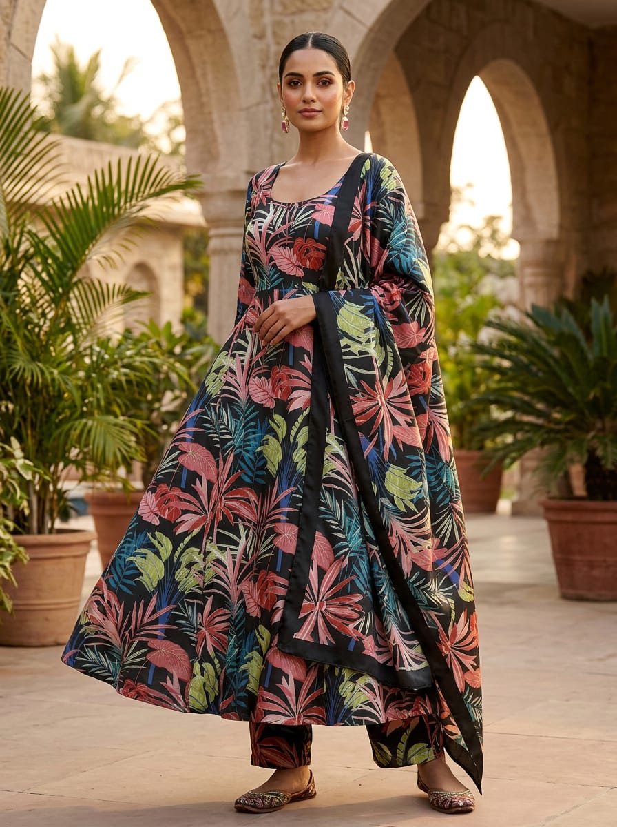 A Midnight Garden, Rendered in Satin