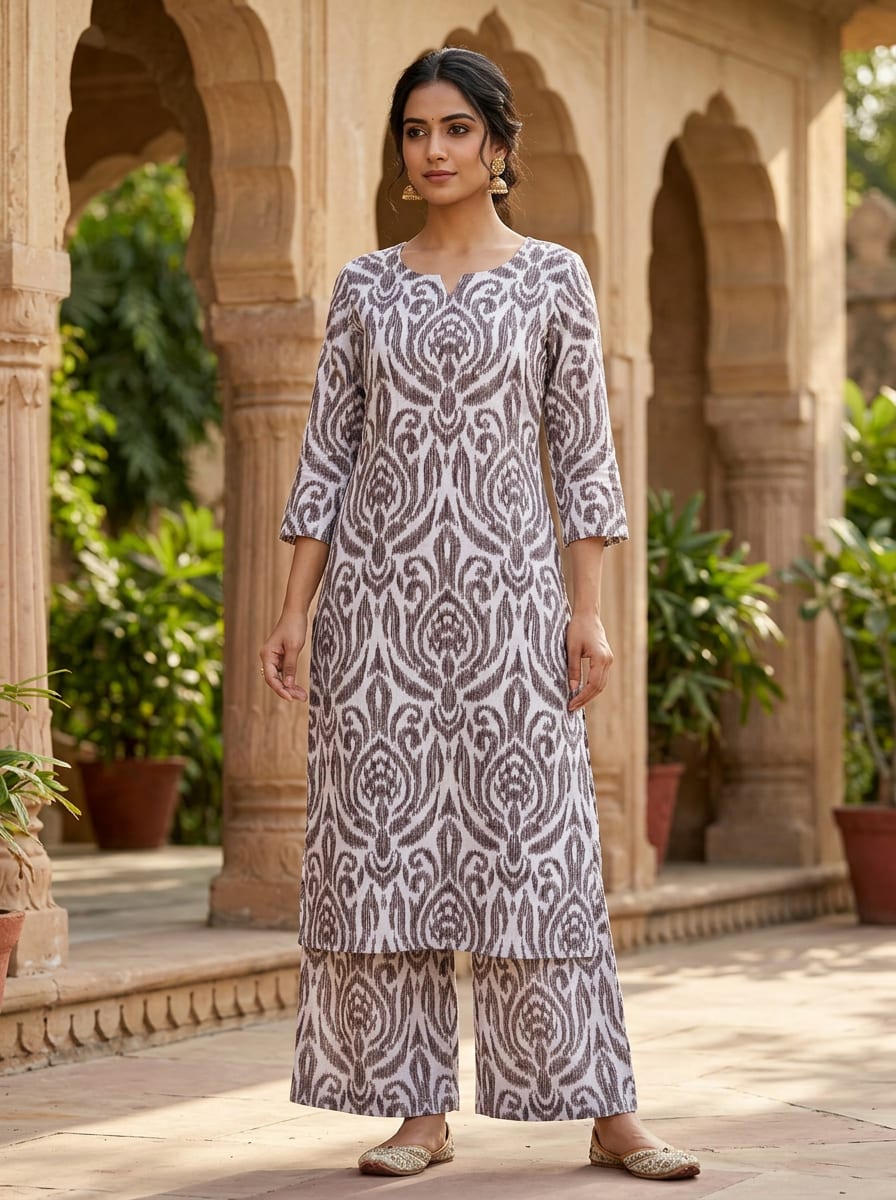 Where Ancient Damask Meets Modern Ikat