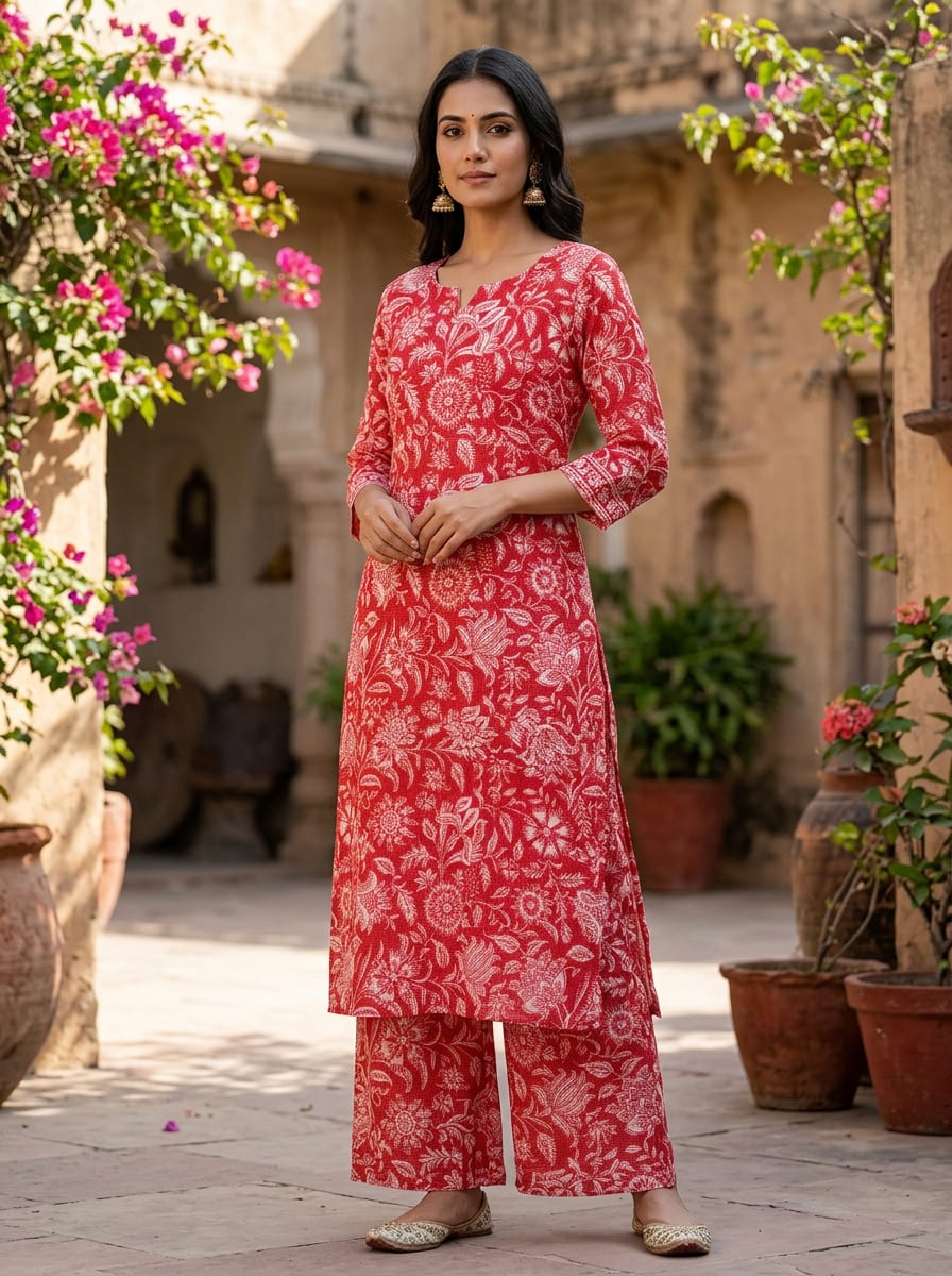 A Classic Print, Rendered in Red