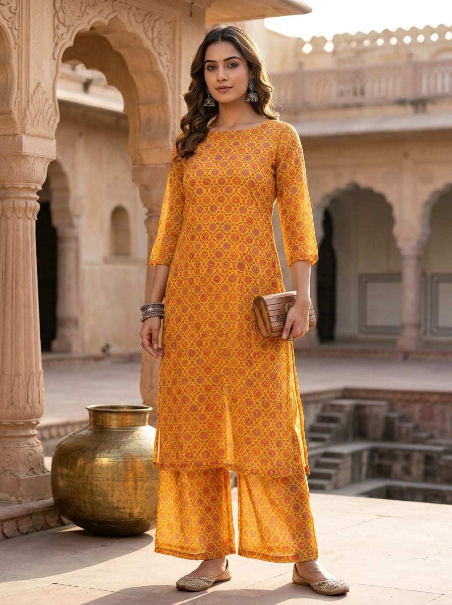 A Sun-Drenched Traditional Motif