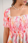 Pink Printed Muslin Dress – 87.5 69f76a53 93c6 4b3e 917e cad1e3c1e94c