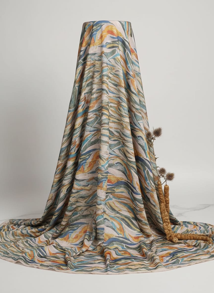 Where Brushstrokes Meet Woven Cloth