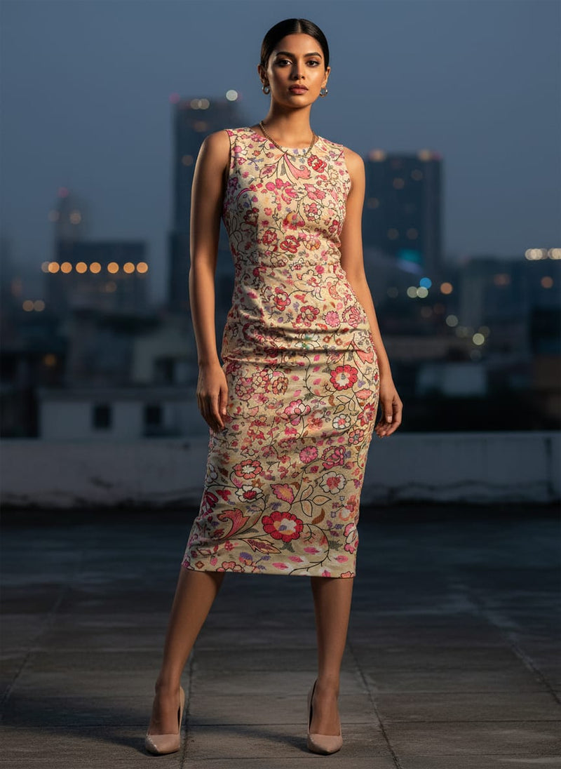 Floral Printed Crepe Fabric
